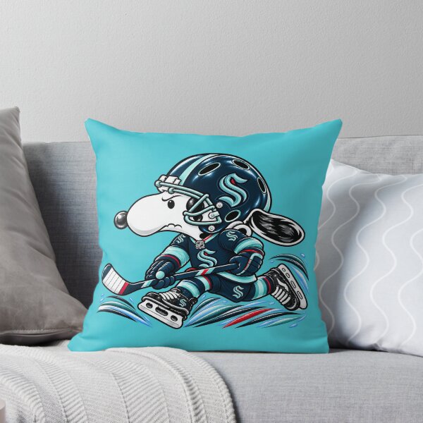 Item preview, Seattle Kraken Ice Hockey Funny Snoopy Player designed and sold by Maryjane Jadiel.