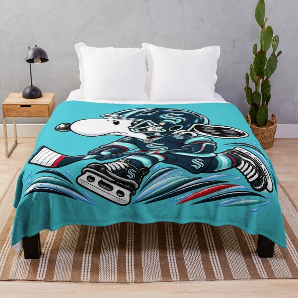 Item preview, Seattle Kraken Ice Hockey Funny Snoopy Player designed and sold by Maryjane Jadiel.