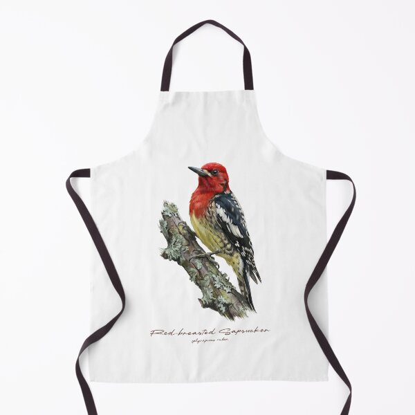 Item preview, Red-breasted Sapsucker on Rustic Branch Bird Illustration designed and sold by Takeda-art.