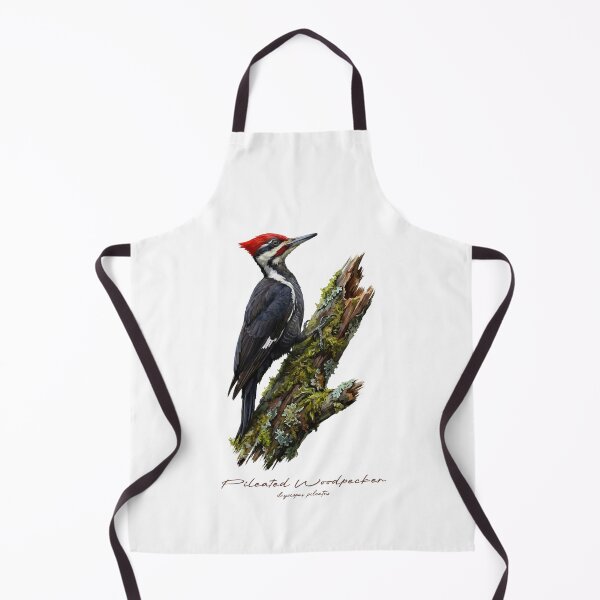 Item preview, Pileated Woodpecker on Mossy Branch Bird Illustration designed and sold by Takeda-art.