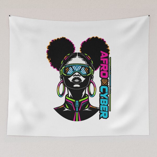 Item preview, 2004 Afro Cyber Goggles Y2K Melanin Graphic designed and sold by RAS-77.