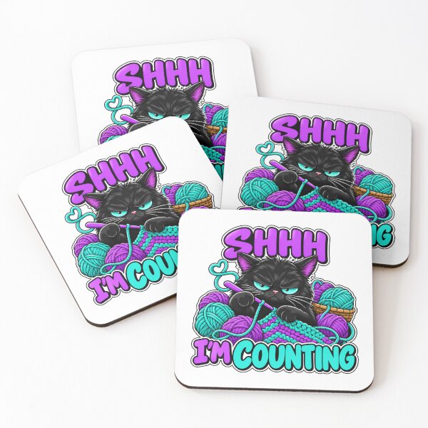 Item preview, Shhh I’m Counting - Funny Crochet Yarn Lover designed and sold by WeirdlyMild.
