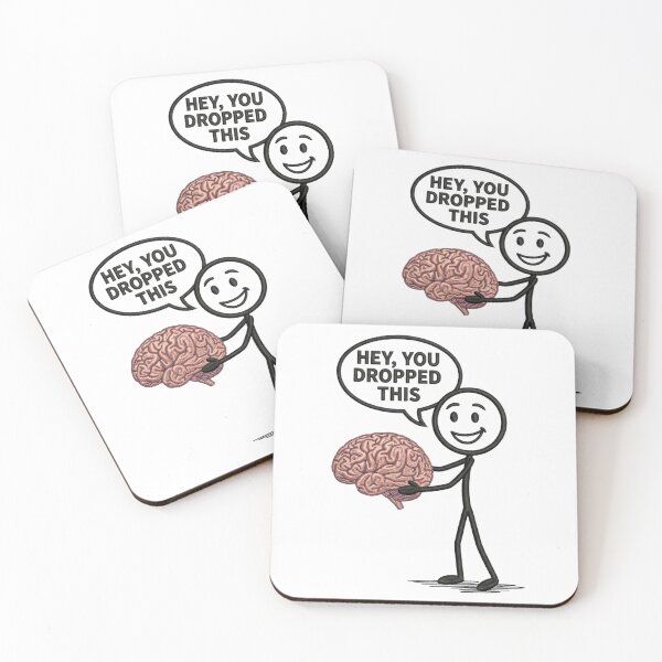Item preview, Funny Stick Figure You Dropped This Brain Sarcastic Humor Gift designed and sold by raedattia.