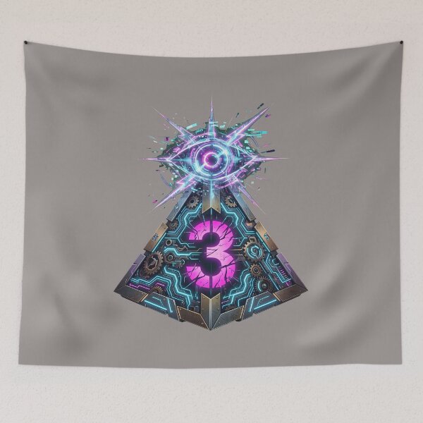 Item preview, Symbol Triad Ray Eye Graphic Number 3-11 designed and sold by AdamMeszaros.
