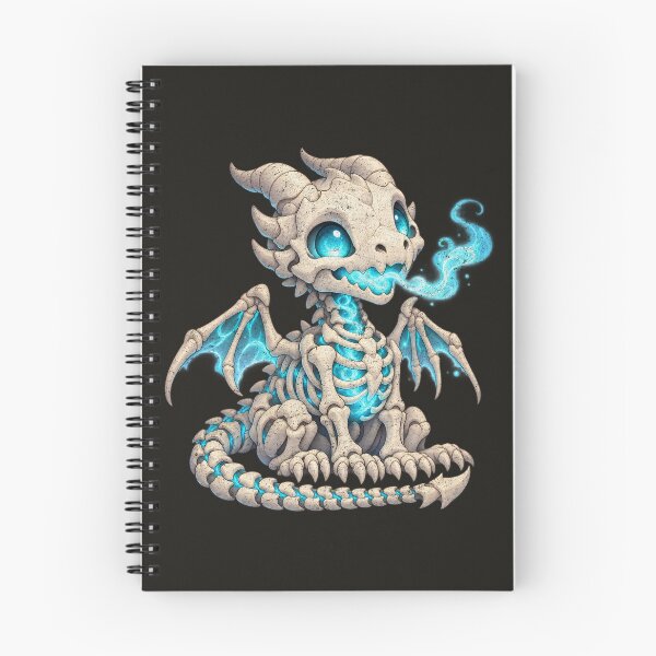 Item preview, Cute Skeleton Dragon with Blue Magic designed and sold by AwesomeBeyondLimits.