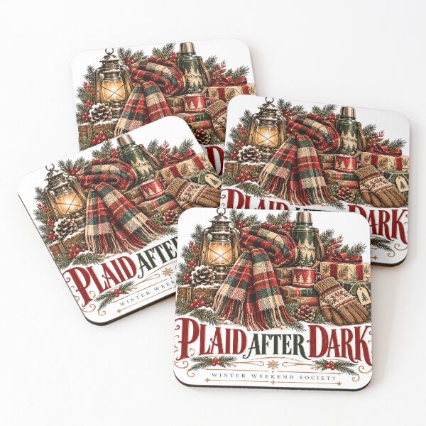 Item preview, Plaid After Dark Winter Weekend Vintage Christmas Graphic designed and sold by pradeepvisuals.