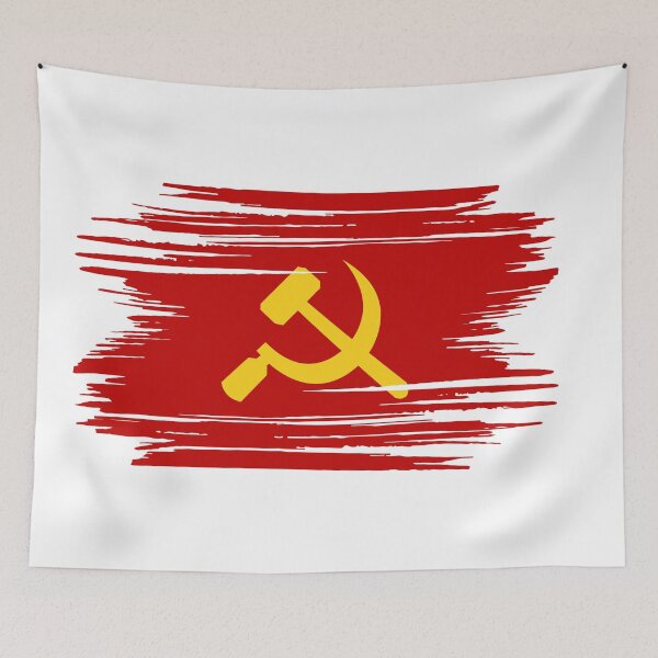 Item preview, Distressed Communist Flag designed and sold by shitpostee.