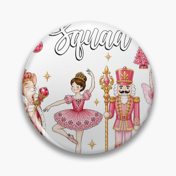 Item preview, Pink Preppy Nutcracker Squad Ballet Christmas designed and sold by varin-studio.