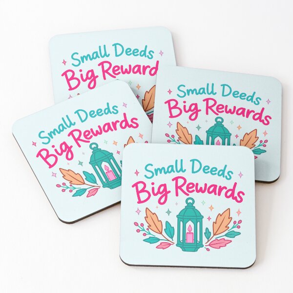 Item preview, Islamic Cozy Art Inspiration Small Deeds Big Rewards designed and sold by Ink Ripple Whispers.