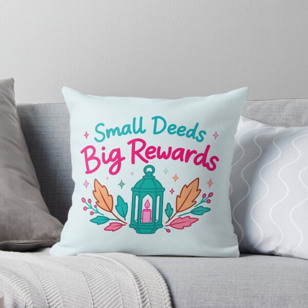 Item preview, Islamic Cozy Art Inspiration Small Deeds Big Rewards designed and sold by Ink Ripple Whispers.