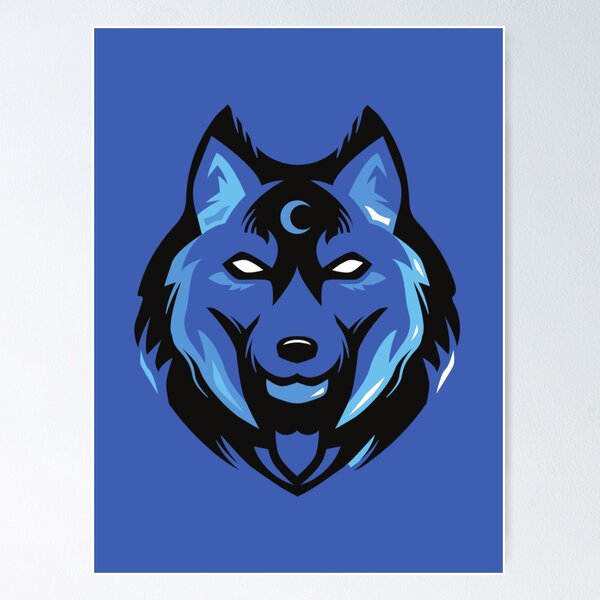Item preview, Mystic Blue Wolf Lunar Crescent Moon Spirit Animal Gaming designed and sold by NextGenCases.