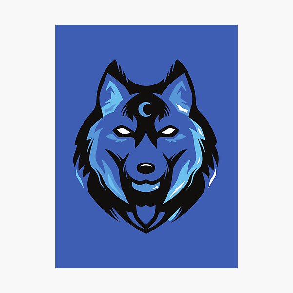 Item preview, Mystic Blue Wolf Lunar Crescent Moon Spirit Animal Gaming designed and sold by NextGenCases.