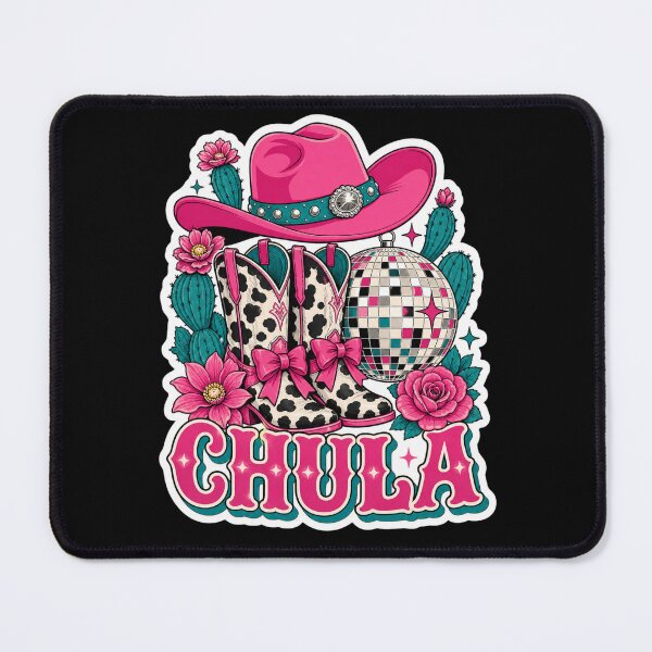 Item preview, Chula Western Pink Cowgirl Boots Disco Ball Christmas designed and sold by Design Vibras.