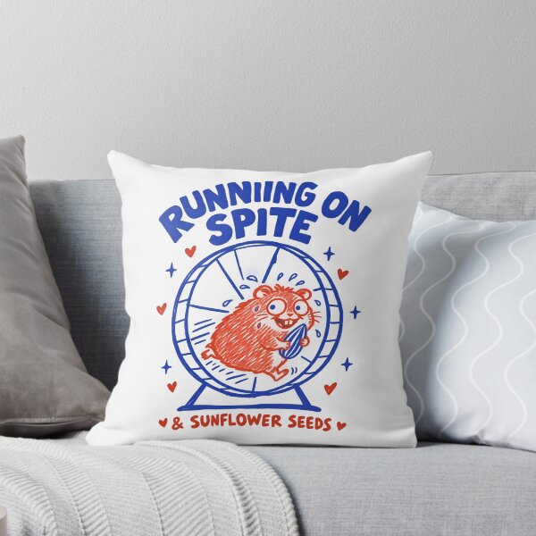Item preview, Running On Spite And Sunflower Seeds - Funny Hamster Wheel Art designed and sold by Driesman.