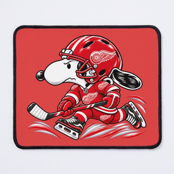 Item preview, Detroit Red Wings Ice Hockey Funny Snoopy Player designed and sold by Maryjane Jadiel.