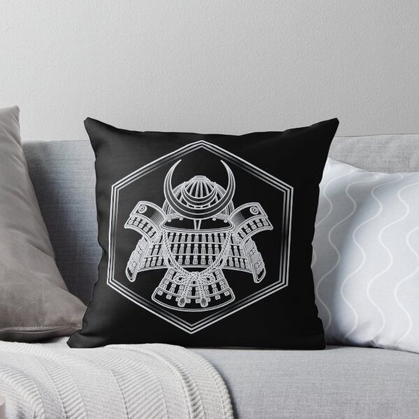 Item preview, Minimalist Samurai Kabuto Helmet & Crest - Japanese Aesthetic Line Art designed and sold by Hikariha Studio.