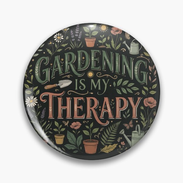 Item preview, Gardening Is My Therapy Vintage Botanical Plant Lover Design designed and sold by MCV-Designs.