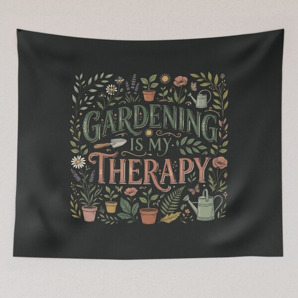 Item preview, Gardening Is My Therapy Vintage Botanical Plant Lover Design designed and sold by MCV-Designs.