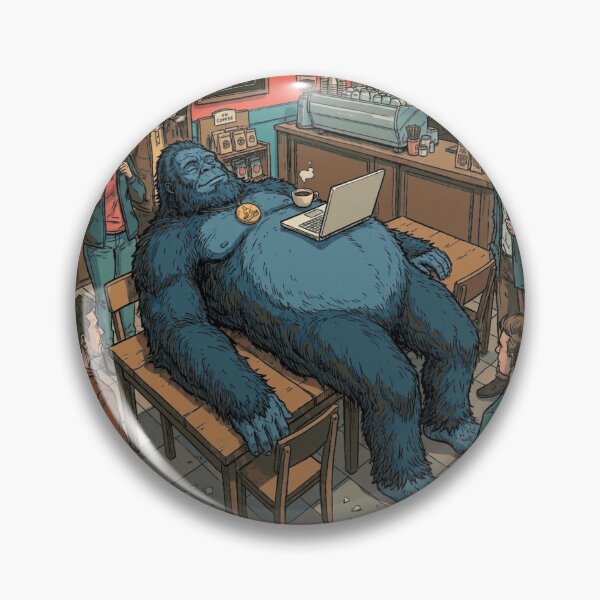 Item preview, Bigfoot Coffee Shop Yoga - Savasana Cafe Humor designed and sold by Whimsy Trail Co.