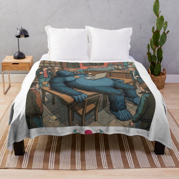Item preview, Bigfoot Coffee Shop Yoga - Savasana Cafe Humor designed and sold by Whimsy Trail Co.