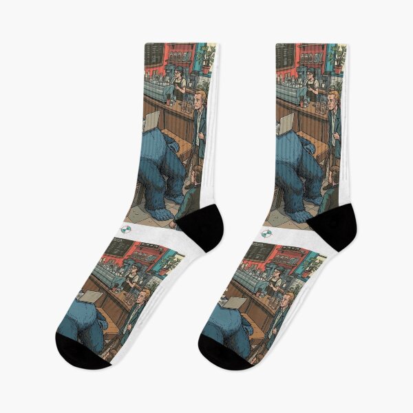 Item preview, Bigfoot Coffee Shop Yoga - Savasana Cafe Humor designed and sold by Whimsy Trail Co.