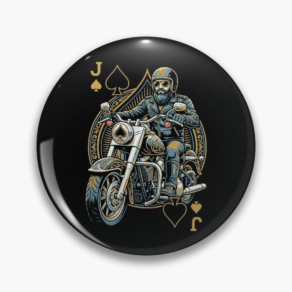 Item preview, Vintage Motorcycle Jack Of Spades Motorcyclist Biker designed and sold by GrandeDuc.