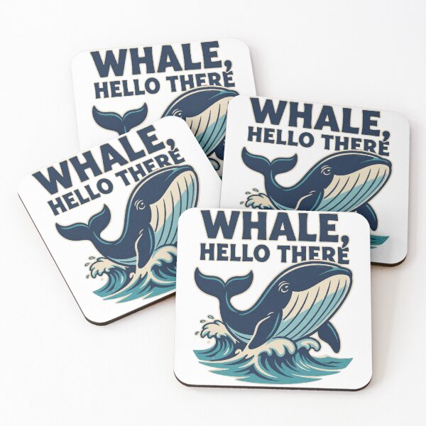Item preview, Whale Hello There Cute Whale Pun Ocean Animal Funny designed and sold by Per My Last Nerve Studio.