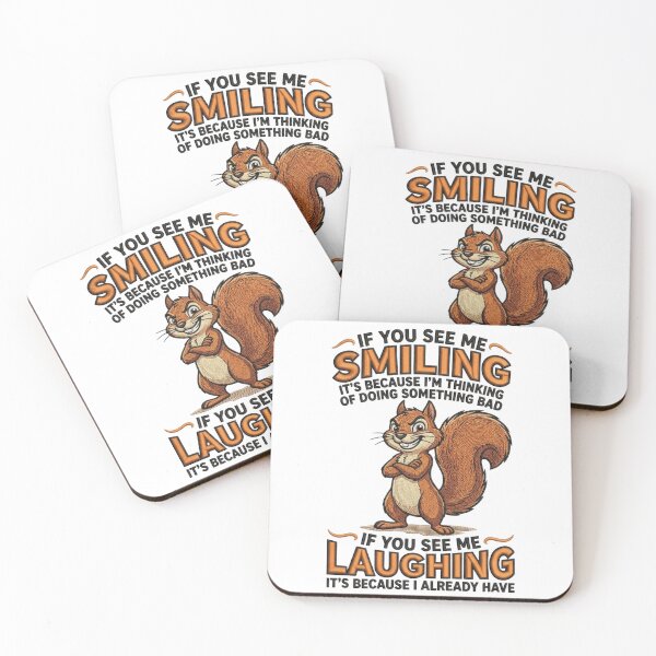 Item preview, Funny Mischievous Squirrel Sarcastic Quote Mischief Animal Humor Gift designed and sold by raedattia.