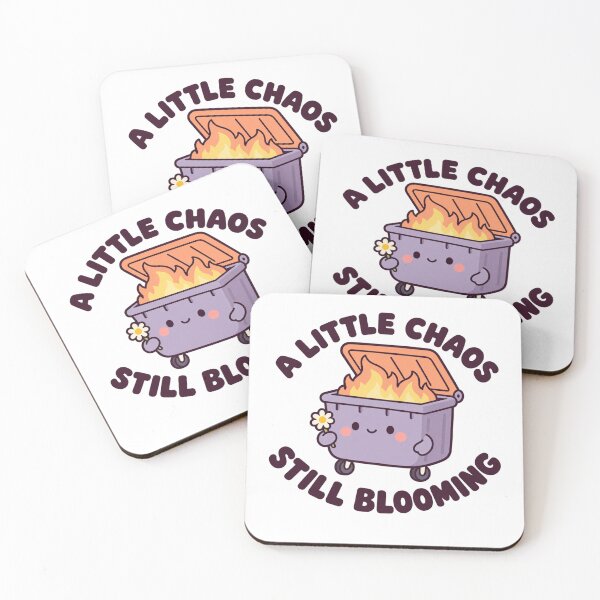 Item preview, A Little Chaos Still Blooming – Cute Pastel Dumpster Fire with Daisy designed and sold by suechtmpoa.