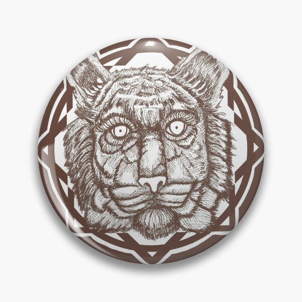 Item preview, Tiger Portrait | Graphic Wildlife Art | Animal Illustration designed and sold by Half Mess.