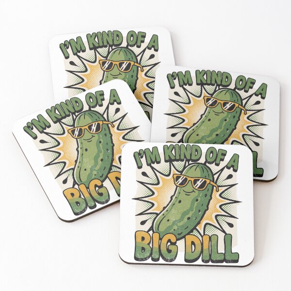 Item preview, Im Kind Of A Big Dill Funny Pickle Pun Retro Comic Style designed and sold by Per My Last Nerve Studio.