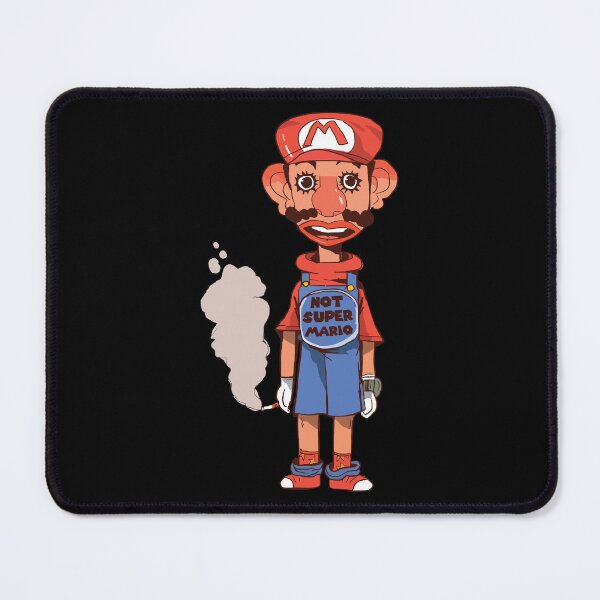 Item preview, Funny Not Super Mario Smoking Plumber Parody designed and sold by Minem39.