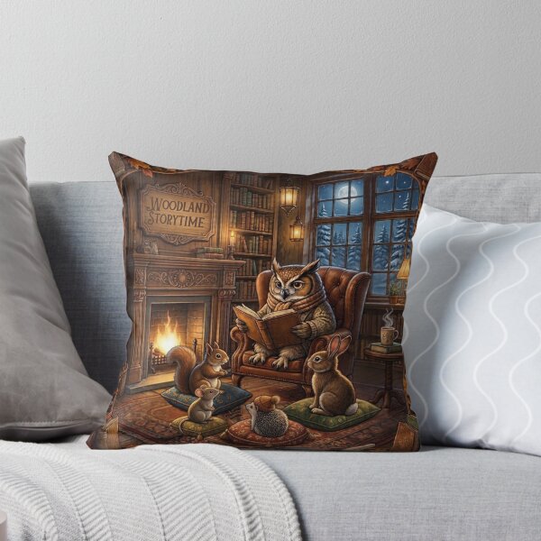 Item preview, Woodland Storytime - Owl Reading to Forest Friends designed and sold by ImagineNature.