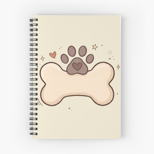 Item preview, Cute Paw Print with Dog Bone and Heart – Kawaii Puppy Aesthetic designed and sold by GlimTig.