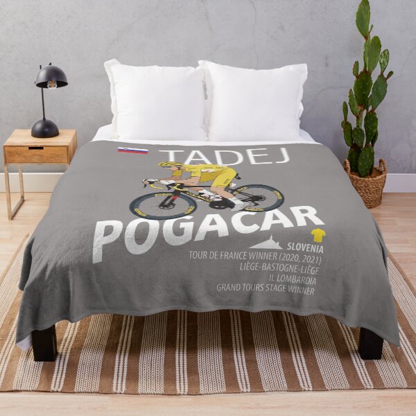 Item preview, Tadej Pogacar Cycling Illustration Yellow Jersey-35 designed and sold by MatthiasSzam.
