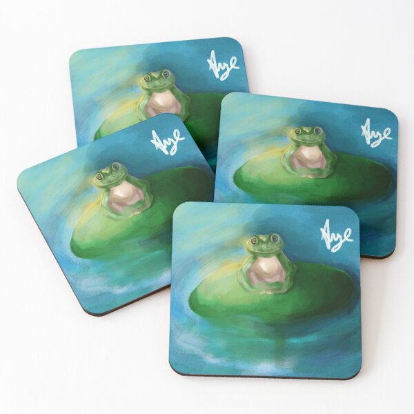 Item preview, Frog on a water lily designed and sold by AngeArtiste.