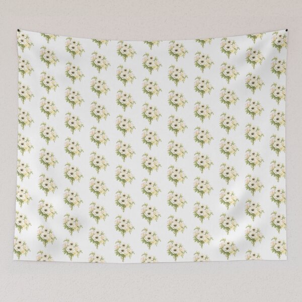 Item preview, White Anemone Botanical Bouquet designed and sold by Yomere.