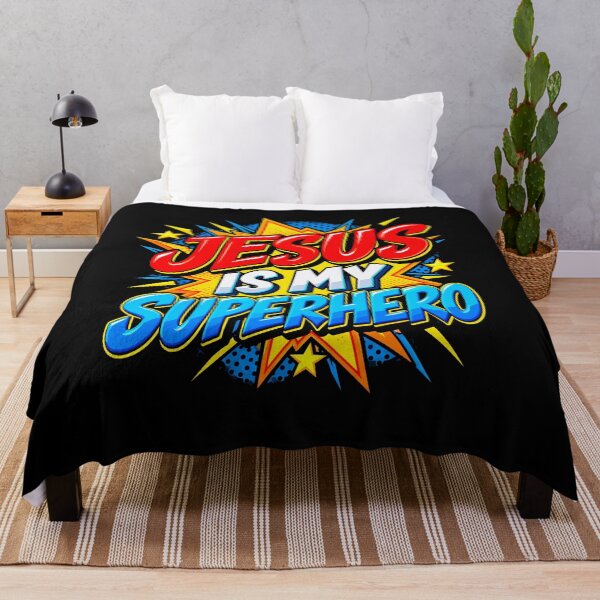 Item preview, Jesus Is My Superhero Christian Faith Comic Design designed and sold by stmpdwrld.