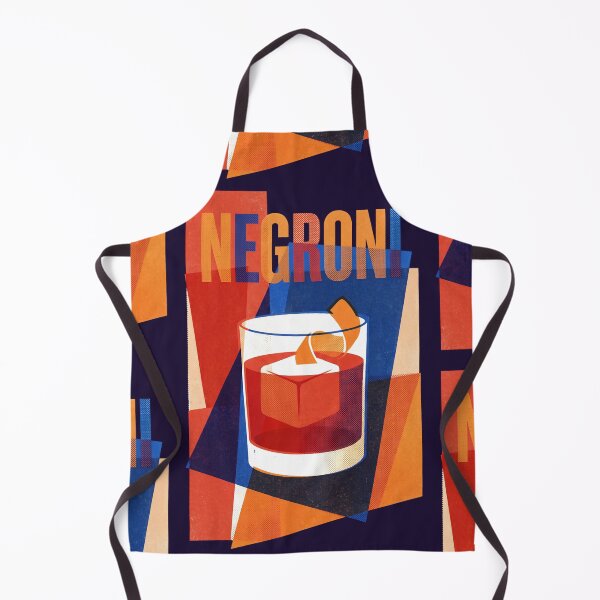 Item preview, Retro Negroni Cocktail Art Print Mid-Century Modern Bar Decor designed and sold by Cozy-Old-Pub.