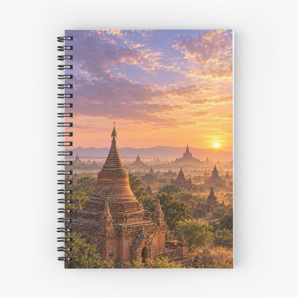Item preview, Bagan Myanmar – Ancient Temples at Golden Sunset designed and sold by Alvren.