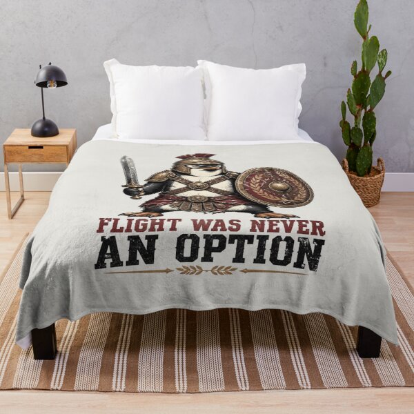 Item preview, Flight Was Never an Option – Gladiator Penguin Vintage Warrior designed and sold by elisarasada.