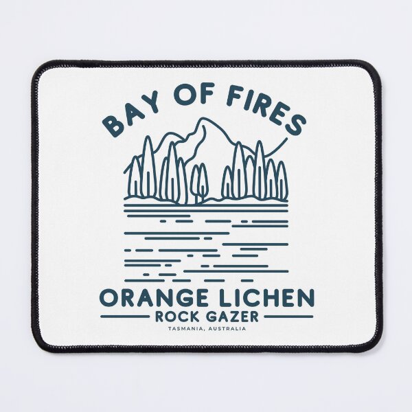 Item preview, Tasmania : bay of fires orange lichen rock gazer designed and sold by Peerless-Prime.