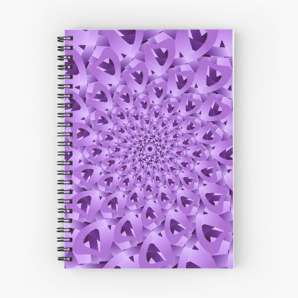 Artikelvorschau, Lavendel lila geometrische Pfauenspirale entworfen und verkauft von Elsy's Art.