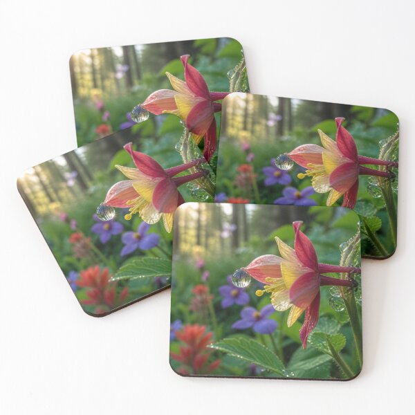 Item preview, Spring Dewdrop on a Wildflower – Vibrant Macro Nature Photography designed and sold by KrumaiFC.