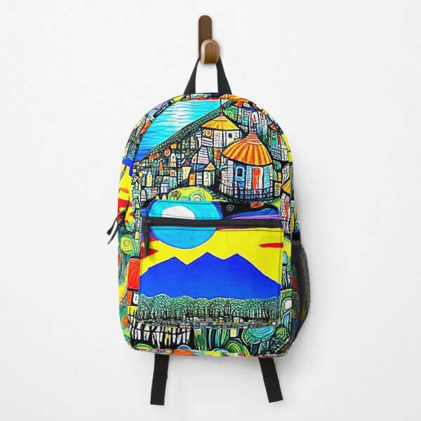 Item preview, Tropical village evening designed and sold by George Hutton Hunter.