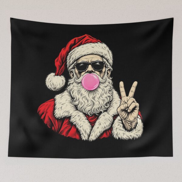 Item preview, Cool Santa Bubble Gum Sunglasses Peace Sign Christmas designed and sold by will freed18.