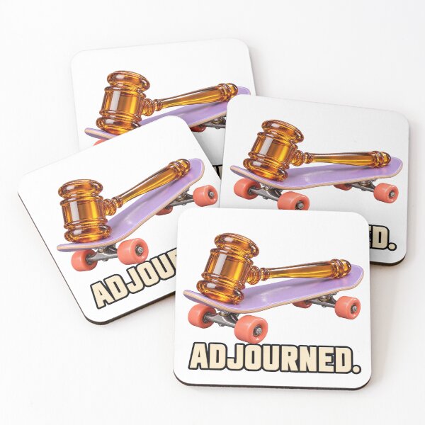 Item preview, Adjourned - Gavel Goes Skateboarding designed and sold by AmericanExtremist.