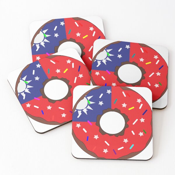 Item preview, Taiwan Flag Donut – Colorful Sprinkles Country Pride designed and sold by TheIconSmith.
