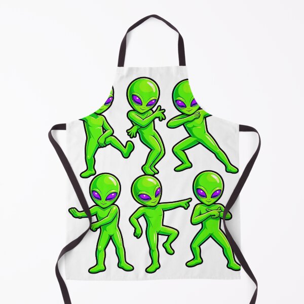 Item preview, Dancing Green Aliens Funny UFO Space Character Design designed and sold by stmpdwrld.