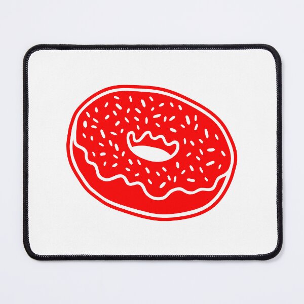 Item preview, Red Retro Glazed Sprinkle Donut Design designed and sold by pattern-archive.